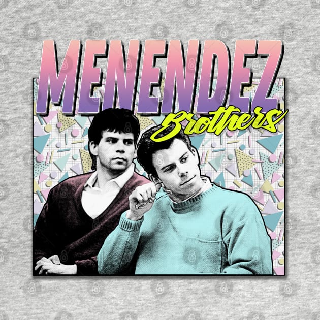 The Menendez Brothers 90s Styled Retro Graphic Design by DankFutura